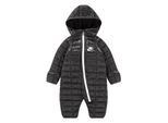 Nike Baby-sneeuwpak met capuchon, lange mouwen en geruit patroon (Zwart)