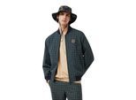 Lacoste Herenbomberjack met ruitjespatroon, normale pasvorm (Marineblauw)