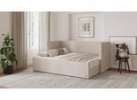 BRUNO Flexibett 160x200 in Beige | Tagesbett inkl. Matratze & Lattenrost