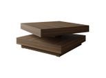 Mirjan24 Couchtisch, Nussbaum, Holzwerkstoff, Quadratisch,Quadratisch, 70x34x70 cm, Wohnzimmer, Wohnzimmertische, Couchtische