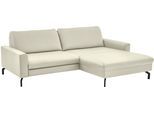 Ecksofa DIE PLANBAR "PN-EM20028 L-Form ohne Kopfstützen", weiß, B:248cm H:89cm T:179cm, Sofas, Ecksofa, wahlweise mit motorischem Canape