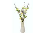 Kunstblume I.GE.A. "Kirschblütenbund", weiß, B:8cm H:41cm L:8cm, Kunstpflanzen, Vase aus Keramik