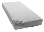 Spannbettlaken ELEGANTE "Uni Zwirn-Jersey", grau (platinfarben), 1 Stk., Mako-Jersey, 180-200x200-220 28cm, Mako-Jersey, Obermaterial: 97% Baumwolle, 3% Elasthan, Bettlaken, Spannbettlaken, aus hochwertigem Garn