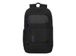 Laptoprucksack TRAVELITE "PATHWAY Aufsteckfunktion", Gr. B/H/T: 31cm x 48cm x 19cm, schwarz, Polyester, Rucksäcke Laptoprucksack, mit Klettband-Strap-System – ideal für Reisen, Arbeit und Alltag