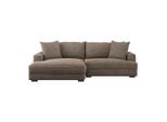 Möbelix , Hellbraun , Textil , L-Form , 265x180 cm , Made in Europe ,