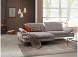 Ecksofa W.SCHILLIG "enjoy&MORE, Designsofa, elegant und bequem, L-Form", grau (stone r66), B:294cm H:87cm T:185cm, Chenille-Flachgewebe R66 (85% Polyester, 15% Nylon);Longlife Xtra-Leder Z59: Glattleder mit modischer Prägung. Hautstärke 0, 9 - 1, 1 mm;Stoff S37 (100% Polyester), Sofas, Ecksofa, Sitztiefenverstellung, Füße bronze pulverbeschichtet, Breite 294 cm