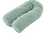 Bettrolle TRÄUMELAND "Bettschlange XL Fische", grün (mint), B:19cm H:16cm L:140cm, Baumwolle, Polyester, Bettwarenzubehör, In 3 Farben
