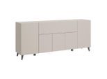 P & B Sideboard, Beige, Kaschmir, Kunststoff, 5 Fächer, 180x76x37.5 cm, Fsc, stehend, Wohnzimmer, Kommoden & Sideboards, Sideboards