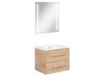 Mid.you , Eichefarben , Holzwerkstoff , 2 Schublade(n),2 Schublade(n) Schubladen , 60 cm , hängend ,