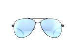 Hugo Boss Aviator Mens matblauwe spiegel zonnebril