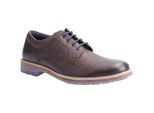 Hush Puppies Julian Leer Heren Bruin Veterschoenen