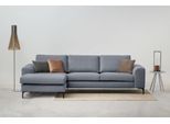 Ecksofa OTTO HOME "Henry, L-Form, Breite 294 cm", grau (light grau), B:294cm H:84cm T:160cm, 100% PES, Sofas, Ecksofa, mit Metallbeinen, Wellenunterfederung, wasserabweisender Stoff