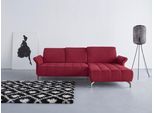Ecksofa OTTO HOME "Fresh L-Form", rot (bordeaux), B:281cm H:79cm T:185cm, 100% Polyester, Sofas, Ecksofa, Federkern, wahlweise Kopfteilverstellung und motorischer Vorziehsitz