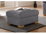Hocker OTTO HOME "Ventura", grau, B:70cm H:44cm T:70cm, Struktur (100% Polyester);Luxus-Microfaser (90% Polyester, 10% Polyamid);Luxus-Microfaser in Lederoptik (100% Polyester), Hocker, Hocker