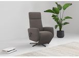 TV-Sessel OTTO HOME "Rochelle, inkl. Kopfteilverstellung & 360 Drehfunktion", grau (fango), B:71cm H:110cm T:82cm, 100% Polyester, Sessel, TV-Sessel, wahlweise mit 2 Motoren, Akku & Aufstehhilfe