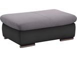 Polsterhocker SIT & MORE "Valantine, B: 101 cm", schwarz (schwarz, grau), B:102cm H:43cm T:68cm, 100% Polyester, Hocker, Polsterhocker, individuell zu kombinieren