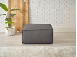 Hocker OTTO HOME "FINNLEY Struktur fein, Polsterhocker kombinierbar m. der Serie FINNLEY", grau (anthrazit), B:80cm H:42cm T:80cm, Bezugstoff 100% PES ;Atmungsaktives Gewebe ;Easy Clean ;Gramatur 340g/qm +/- 5%, Hocker, Hocker, passend zum Loveseat der Serie Finnley