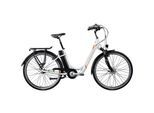 E-Bike ZÜNDAPP "Z517" Gr. 48, weiß (orange, weiß, schwarz), Elektrofahrräder, 48cm, 28 Zoll (71,12cm), E-Bike, Pedelec, Elektrofahrrad für Damen u. Herren