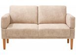 Sofa OTTO HOME "Fehmarn", beige, B:190cm H:98cm T:81cm, Luxus Microfaser (Zusammensetzung: 100% Polyester), Sofas, Sofa, in 3 Breiten