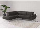 Ecksofa OTTO HOME "Caluna", grau (antrazit), B:274cm H:81cm T:235cm, Sofas, Ecksofa, Inkl.Sitztiefenverstellung, wahlweise mit Kopf- und Armteilverstellung