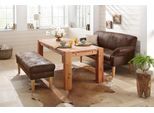 Sitzbank OTTO HOME "Malmö", braun (schoko), B:120cm H:52cm T:53cm, 100% Polyester, Sitzbänke, Sitzbank, 2-sitzig für Speisetische