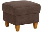 Polsterhocker HOME AFFAIRE "Palmera, B: 58 cm", braun (dunkelbraun), B:58cm H:48cm T:58cm, 100% Polyester;Struktur (100% Polyester);Luxus-Microfaser in Lederoptik (100% Polyester), Hocker, Polsterhocker, mit Stauraum, Federkern