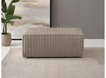 Hocker OTTO HOME "FINNLEY Cord, passend zur Serie FINNLEY", grau (taupe), B:102cm H:42cm T:69cm, Bezugstoff 100% PES ;Gramatur 400g/qm +/- 5%, Hocker, Hocker, passend zur Polster-Serie Finnley