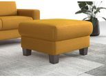 Polsterhocker OTTO HOME "Summer", gelb (mustard), B:77cm H:48cm T:67cm, 100% Polyester, Hocker, Polsterhocker, inkl. Stauraum, Cord-Bezug, wengefarbene Holzfüße