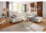Ecksofa OTTO HOME "Mauritius L-Form", weiß, B:276cm T:232cm, Struktur fein (100% Polyester);Luxus-Microfaser Lederoptik (100% Polyester);Soft clean (98% Polyester, 2% Polyamid), Sofas, Ecksofa, mit Ottomane, mit Kopfteil- und Armlehnverstellung