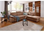 Ecksofa OTTO HOME "Mauritius L-Form", braun, B:276cm T:232cm, Struktur fein (100% Polyester);Luxus-Microfaser Lederoptik (100% Polyester);Soft clean (98% Polyester, 2% Polyamid), Sofas, Ecksofa, mit Ottomane, mit Kopfteil- und Armlehnverstellung