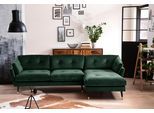 Ecksofa OTTO HOME "Japan L-Form", grün, B:270cm H:84cm T:155cm, Sofas, Ecksofa, mit Fuß in Holz-Metallkombination, Recamiere rechts oder links