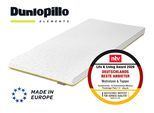 Topper DUNLOPILLO "Elements, Premium Viscotopper 90x200 & 140x200 cm", weiß, B:140cm H:7cm L:200cm, Polyester, Topper, Matratzentopper Made in EU Geeignet für Boxspringbetten