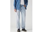 5-Pocket-Jeans LEVI'S "555 RELAXED STRAIGHT", Herren, Gr. 31, Länge 32, blau (baby blau essentials), Denim/Jeans, Obermaterial: 100% Baumwolle, relaxed fit, Jeans 5-Pocket-Jeans