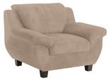 Sessel HOME AFFAIRE "Yesterday bequeme Armlehnen und Rückenpolster, Breite 108cm, Holzfuß", beige (natur), B:108cm H:80cm T:91cm, Primabelle-Microfaser (100% Polyester);Struktur (100% Polyester);Antikleder-Optik Melrose (100% Polyester), Sessel, Sessel, in 3 Bezugsqualitäten