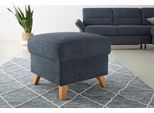 Stauraumhocker OTTO HOME "Westerland", blau (blau, grau), B:58cm H:48cm T:58cm, 100% Polyester, Hocker, Stauraumhocker, in vielen Bezugsarten und Farben, auch in Luxus-Microfaser imprägniert