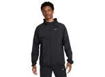 Nike Lichtgewicht herenjack met capuchon van Stride (Zwart/Zilver)