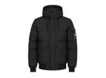 Crosshatch Milwaka polyester herenjas met lange mouwen en capuchon (Zwart)