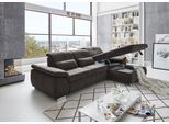 Ecksofa DIE PLANBAR "MP-IN16037 L-Form, Breite 289 cm, mit Federkern-Polsterung", grau (anthrazit), B:289cm H:85cm T:195cm, 100% Polyester, Sofas, Ecksofa, mit Sitztiefenverstellung & Zierkissen