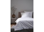 Bettwäsche APELT "Annie", weiß, B/L: 135cm x 200cm, 1 Stk., 1 Stk., Satin (Bio-Baumwolle), B/L: 80cm x 80cm, 2, Satin (Bio-Baumwolle), Bezug: 100% Baumwolle, Bettwäsche, Bettwäsche, Bettwäsche-Set mit Reißverschluss, Baumwoll-Satin, Digitaldruck
