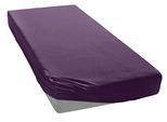 Spannbettlaken ELEGANTE "Mako-Jersey", lila (viola), 1 Stk., Mako-Jersey, 180-200x190-220 28cm, Mako-Jersey, Obermaterial: 97% Baumwolle, 3% Elasthan, Bettlaken, Spannbettlaken, in hochwertiger Qualität mit Elasthan-Anteil