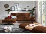 Ecksofa W.SCHILLIG "broadway, Designsofa mit tollem Sitzkomfort", braun (tabacco z69), B:291cm H:94cm T:164cm, Longlife Xtra-Leder Z69: Das feinnarbige, gedeckte Softleder Z69 besticht durch seine außergewöhnliche Weichheit im trendigen »Vintage-Look«, Hautstärke 0, 9 - 1, 1 mm, Sofas, Ecksofa, Sitztiefenverstellung, Kopfteil- & Seitenteilverstellung, Breite 291cm