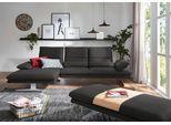 Ecksofa W.SCHILLIG "broadway, Designsofa mit tollem Sitzkomfort, L-Form", grau (anthrazit z69), B:291cm H:94cm T:164cm, Longlife Xtra-Leder Z69: Das feinnarbige, gedeckte Softleder Z69 besticht durch seine außergewöhnliche Weichheit im trendigen »Vintage-Look«, Hautstärke 0, 9 - 1, 1 mm, Sofas, Ecksofa, Sitztiefenverstellung, Kopfteil- & Seitenteilverstellung, Breite 291cm
