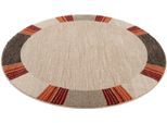 Teppich OCI DIE TEPPICHMARKE "CASTLE FLORA, auch als Läufer und in rund", braun (braun, beige, dunkel), H:20mm Ø:200cm, Polypropylen (PP), Teppiche, Teppich, dichter Frisé Kurzflor, farbiger Bordüre, Wohnzimmer, Schlafzimmer