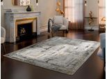 Teppich OCI DIE TEPPICHMARKE "MANCHESTER DELMONT", creme, anthrazit, gold, B:140cm H:10mm L:200cm, Obermaterial: 65% Polyester, 35% Viskose, Teppiche, Teppich, Designer Teppich Kurzflor hochwertige Qualität