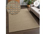 Teppich OTTO HOME "Jerron, Jute-Mix, Flechtoptik", beige (natur, grau), B:120cm H:15mm L:180cm, Jute, Teppiche, Teppich, Scandi-Stil, Strukturgewebe, Wohnzimmer, Schlafzimmer, Esszimmer
