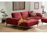 Ecksofa W.SCHILLIG "run, Designsofa mit tollem Sitzkomfort, bequem, L-Form", rot (ruby rot z73), B:319cm H:88cm T:178cm, Longlife Xtra-Leder Z73: Naturwalkleder der Luxusklasse aus den erlesensten Rohhäuten. Hautstärke 1, 1 – 1, 3 mm;ROHLEDER Jacquard-Flachgewebe Q2 W60 (63% Polyester, 37% Polyacryl);ROHLEDER Chenille-Flachgewebe Q2 W77 (68% Polyacryl, 32% Polyester);Stoff S37 (100% Polyester), So