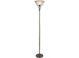 SEARCHLIGHT Stehlampe "Linea Stehleuchte - Antikes Messing und Glas", silber (antik, messingfarben), H: 179cm, 1 Stk., Leuchten, Stehlampe