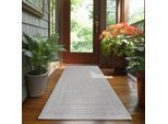 Outdoorteppich AYYILDIZ TEPPICHE "DESERT 1304 , auch als Läufer und Rund erhältlich", grau, B:80cm H:5mm L:150cm, Polypropylen, Teppiche, Outdoorteppich, In und Outdoor, pflegeleicht, Wohnzimmer, Aussenbereich