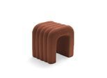 Drawer Polsterhocker, Rost, Textil, 41x42x35 cm, Wohnzimmer, Hocker