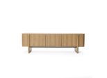Hometopia Tv-Schrank, Eiche, Holz, Quadratisch, 160x50x40 cm, Wohnzimmer, Wohnwände, Lowboards, Lowboards stehend
